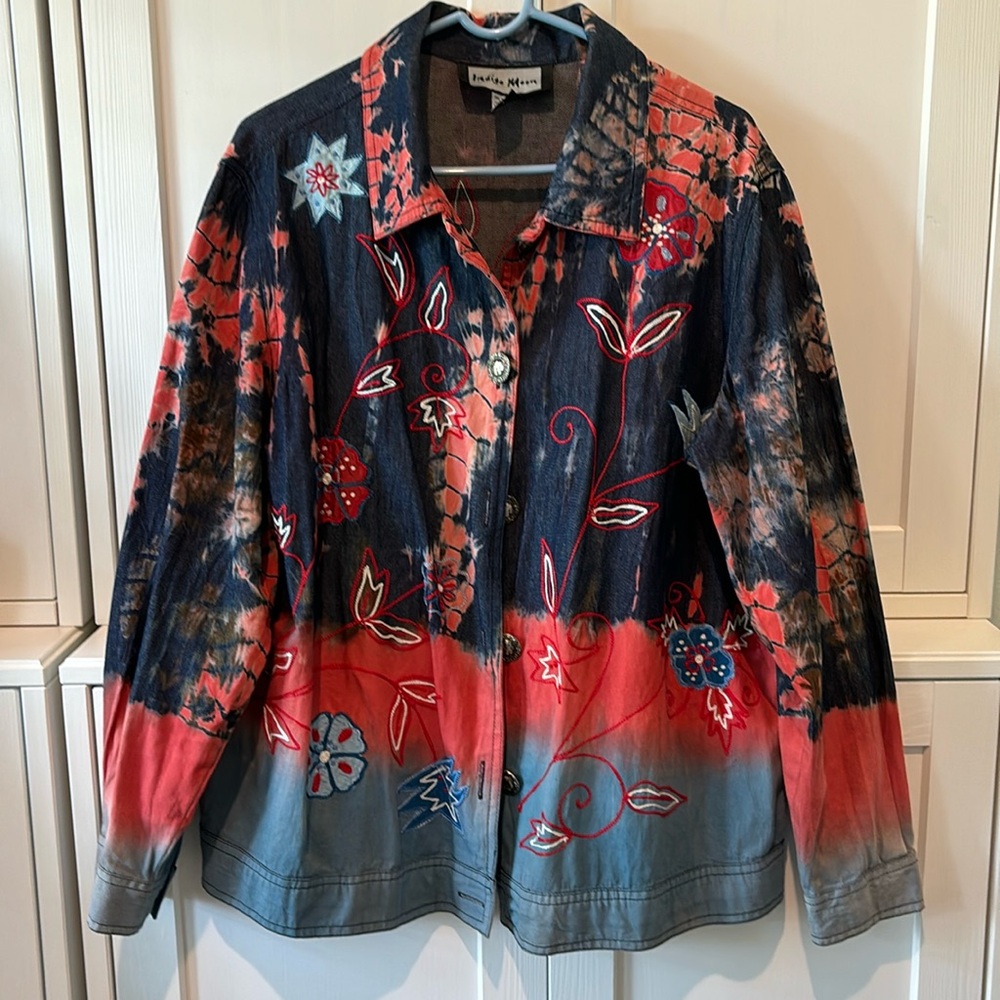 Indigo Moon Tie dyed Jean Jacket